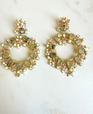 Ishara Prehnite Earrings