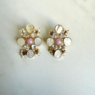 Rozy Pearl  Earrings
