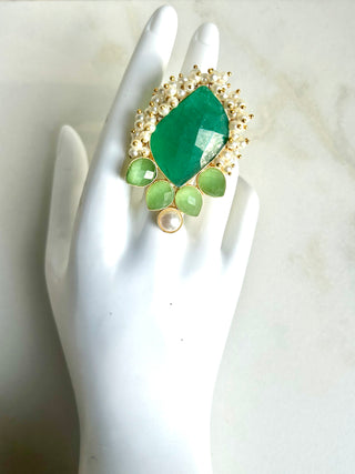 Green Statement Ring