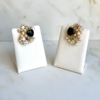Zeenat Emerald Green Studs