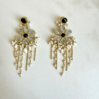 Blush Bloom Grey Earrings