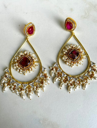 Gulnaaz Crystal Earrings
