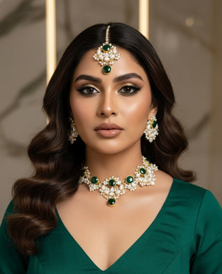 Tara Emerald Green Set