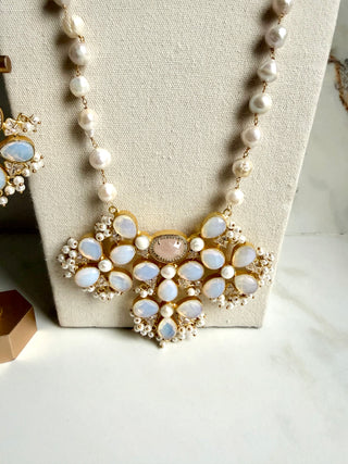 Selenite & Quartz Mala Set