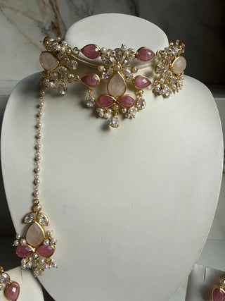 Rang Mahal Pink Choker Set