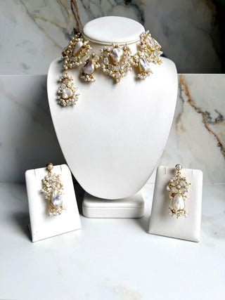 Pearl & Opalite Crystal Set