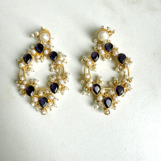 Syma Purple Earrings