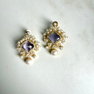 Neelam Purple Earrings