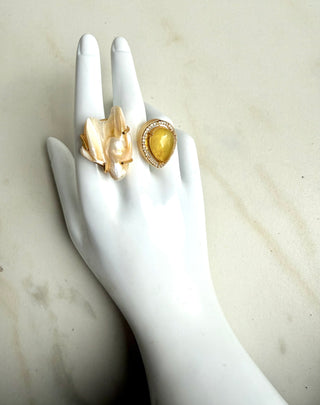 Lemon Pearl Ring