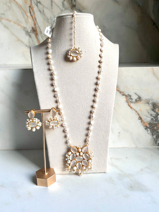 Kareena Grey Mala Set