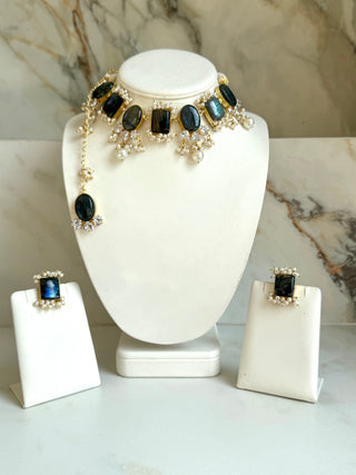 Labradorite Crystal Set