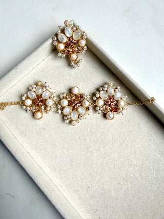 Mehrunsia Champagne Bronze Bracelet Set