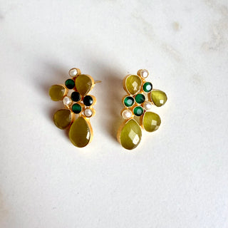 Nooré Luxe Emerald Earrings