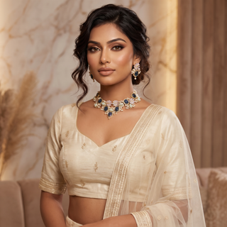 Gulnaar Garden Gemstone Choker Set