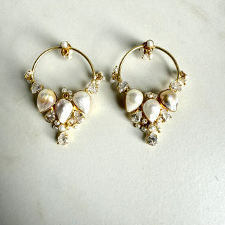 Zaria Pearl & Pearl Chand Hoops