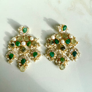 Serphina Emerald Green Earrings