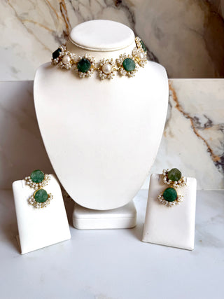 Sea Green Druzy Set