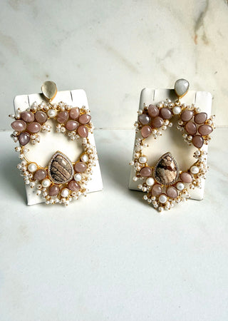 Moonstone Statement Earrings