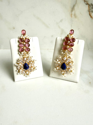 Gulbahaar Saphire Drop Earrings