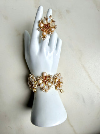 Mehrunsia Champagne Bronze Bracelet Set