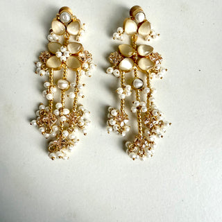 Samah Long Drop Earrings
