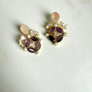 Lara Purple Earrings