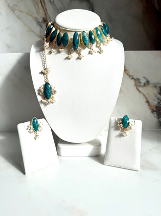 Leya Emerald Green Set