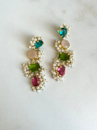 Taz Crystal Drop Earrings