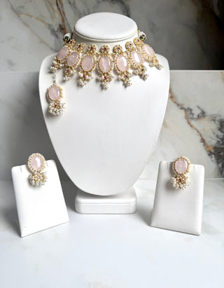 Serene Quartz Statement Set