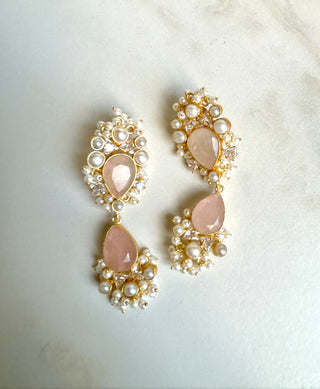 Lucy Quartz Double Earrings