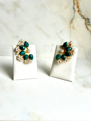 Maya Emerald Green Earrings