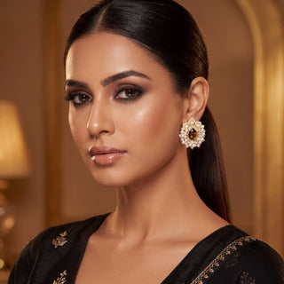 Meher Brown Pearl Tops
