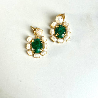 Lyana Emerald Green Drop Earrings