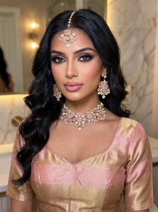 Shakeela Pink Quartz Choker Set