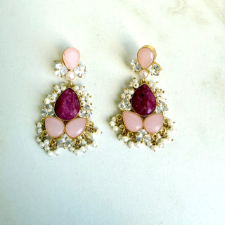 Ruby Cascade Earrings