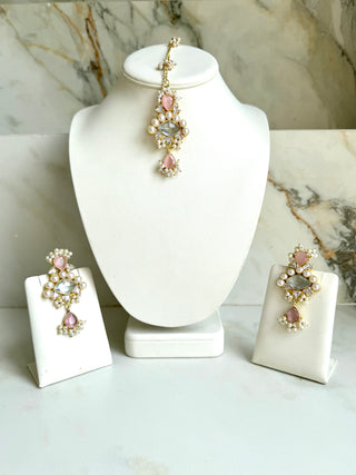 Soft Pink Druzy Set