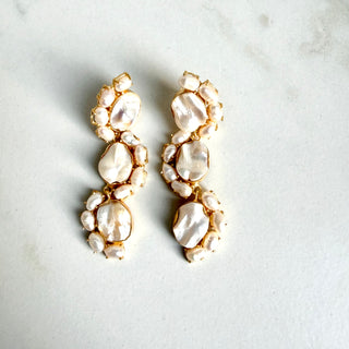 Aurelia Pearl Cascade Earrings