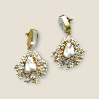 Pearl & Crystal Earrings