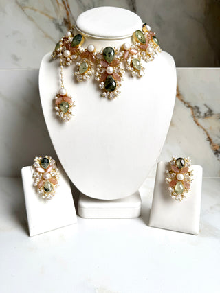 Afsana Prehnite Choker Set