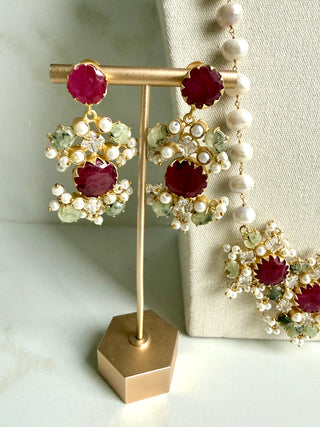 Amrita Ruby  Mala Set