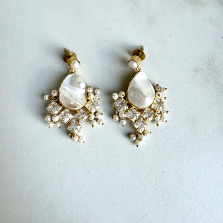 Pearl Crystal Earrings