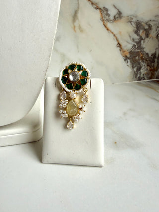 Emerald Kundan Set