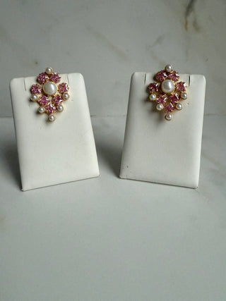 Lavanya Pink Studs