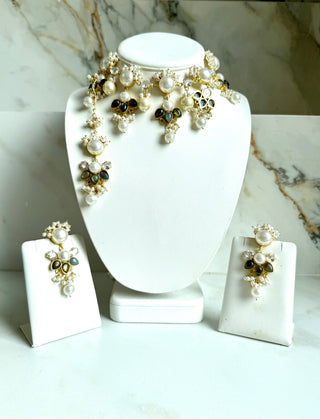 Labradorite & Pearl Set