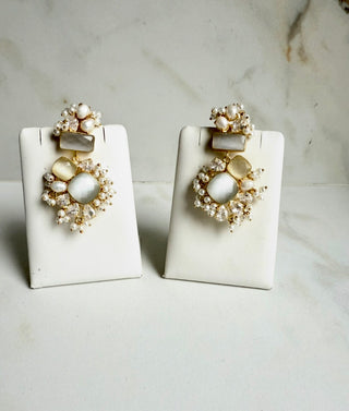 Sitara Selenite Classic Earrings
