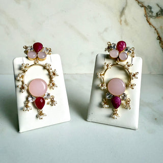 Ruby Red Earrings