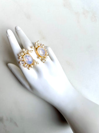 Selenite Double Ring
