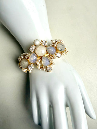 Selenite White Cuff Bracelt