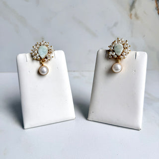 Sitara Amzonite  Mother Of Pearl  Earrings