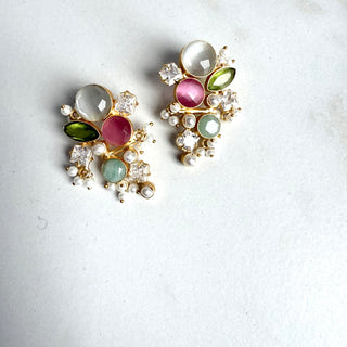 Sona Pink Multi Earrings